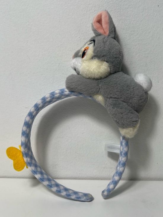 Tokyo Disney Resort Thumper Bambi Gingham Plush Headband Ears W/ Butterfly main image 5